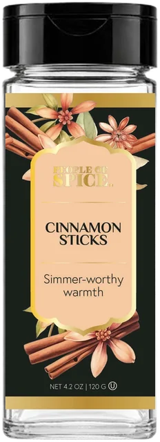 Cinnamon Sticks glass jar
