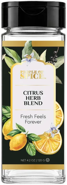 Citrus Herb Blend glass jar