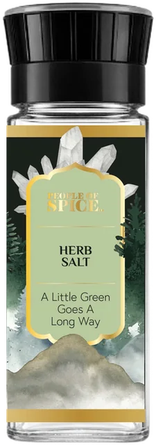 Herb Salt glass jar