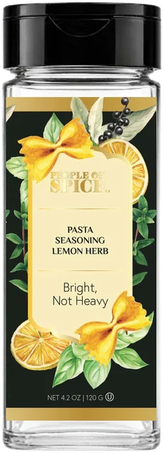 Lemon Herb glass jar