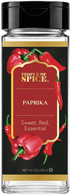 Paprika glass jar
