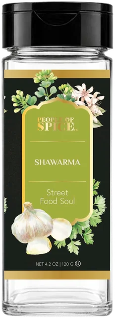 Shawarma glass jar