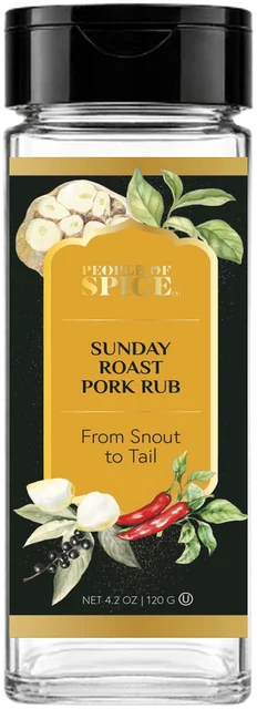 Sunday Roast Pork Rub glass jar