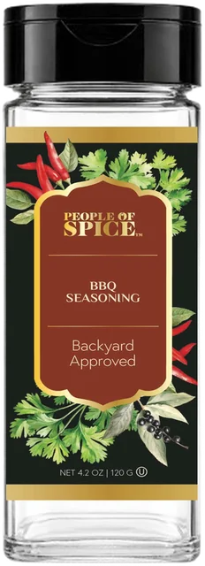 BBQ Seasoning glass jar