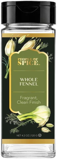 Whole Fennel glass jar